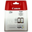 Canon PG-545/CL-546 оригинальный струйный картридж 2 * 400 страниц, черный + цветной
