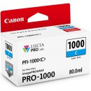 Canon PFI-1000C оригинальный струйный картридж 80 мл, голубой