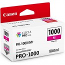 Canon PFI-1000M оригинальный струйный картридж 80 мл, пурпурный
