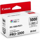 Canon PFI-1000PGY оригинальный струйный картридж 80 мл, фото-серый