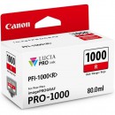 Canon PFI-1000R оригинальный струйный картридж 80 мл, красный
