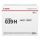 Canon 039H оригинальный лазерный картридж 25 000 страниц, черный