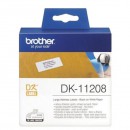 Brother DK-11208 оригинальный лента для наклеек 400 шт, белый