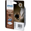 Epson T0321 C13T03214210 оригинальный струйный картридж 2 * 1 240 страниц, черный