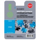 Cactus CS-CLI521C совместимый струйный картридж 446 страниц, голубой