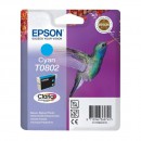Epson T0802 Cyan оригинальный струйный картридж 480 страниц, голубой