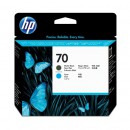 HP 70 C9404A печатающая головка не определен, голубой + черный-матовый