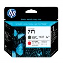 HP 771 CE017A печатающая головка не определен, черный-матовый + красный