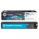 HP 981X L0R09A pagewide картридж 10000 страниц, голубой