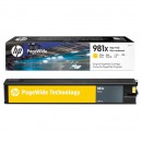 HP 981X L0R11A pagewide картридж 10000 страниц, желтый