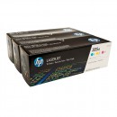HP CF370AM (HP 305A) оригинальный лазерный картридж 3*2600 страниц, голубой, жёлтый, пурпурный